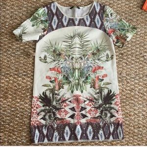 ZARA mini print dress